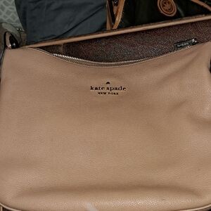 Kate Spade Beige Leather Crossbody Bag